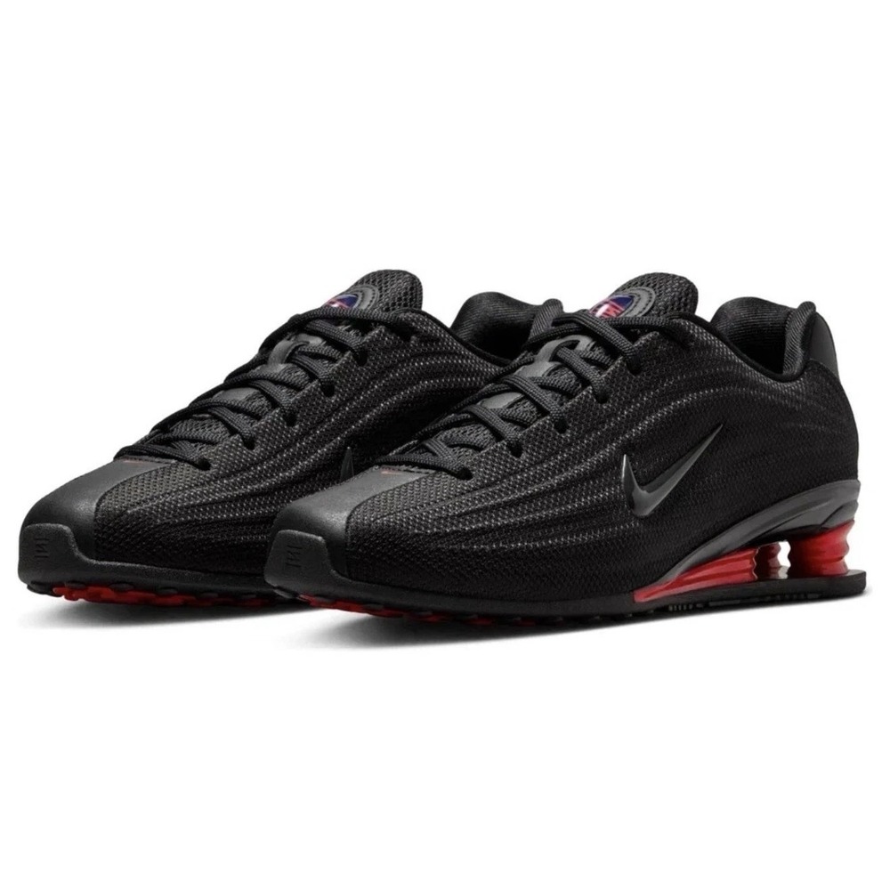 Womens Size 6  -Nike Shox Z Running Shoes Black University Red HQ7540-002 NEW